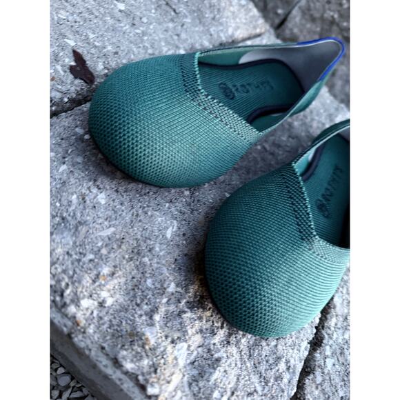 ROTHY'S rothys emerald green round toe Spruce Python recycled ballet flats shoes - Picture 8 of 10
